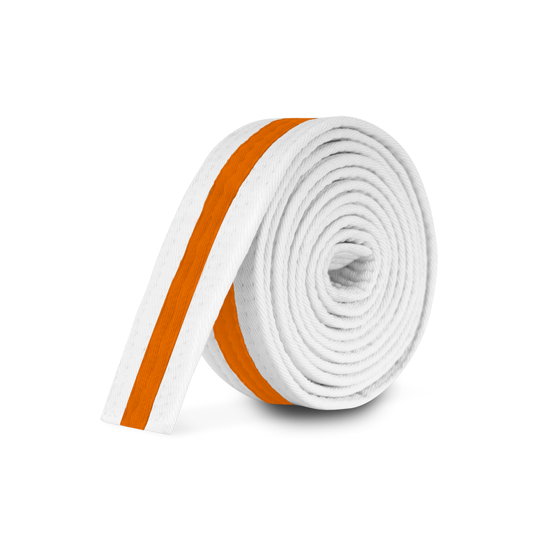 White Stripe Belt