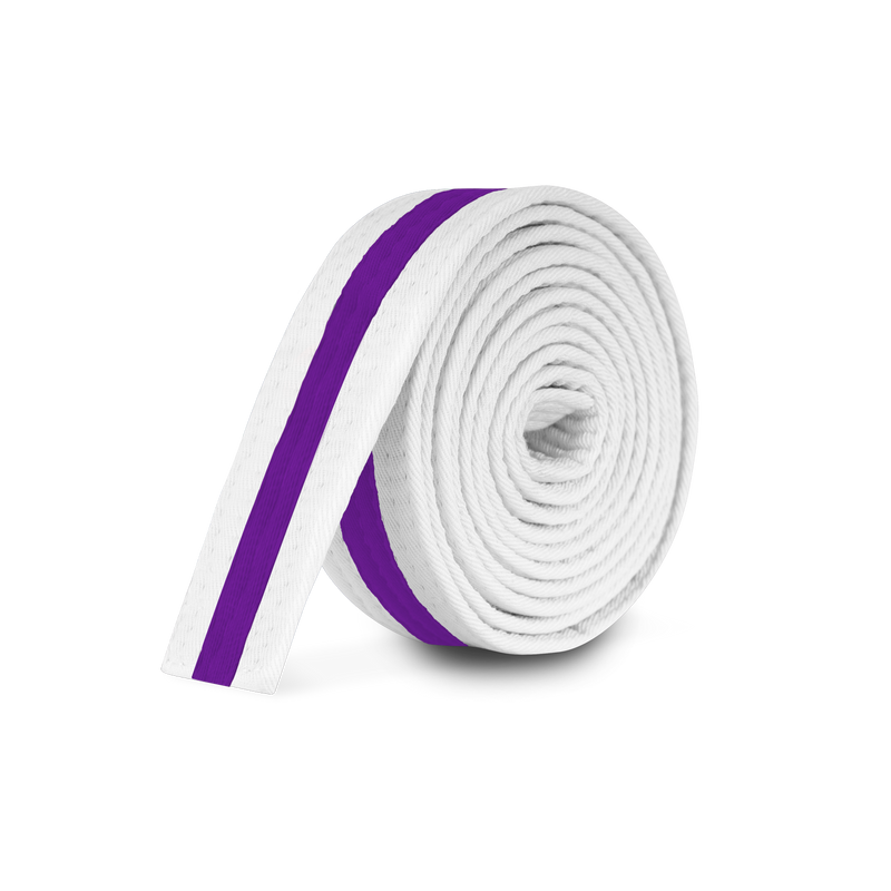 White Stripe Belt