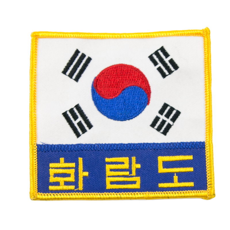 1143 Korean Flag Patch 4.5"W