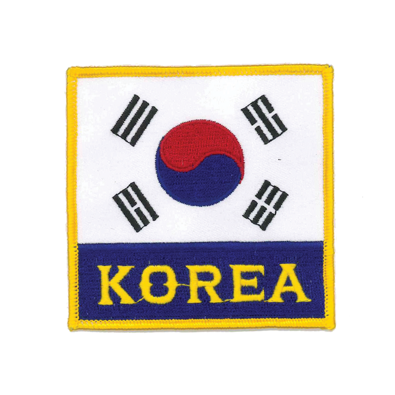 1145 Korean Flag Patch 3.5"