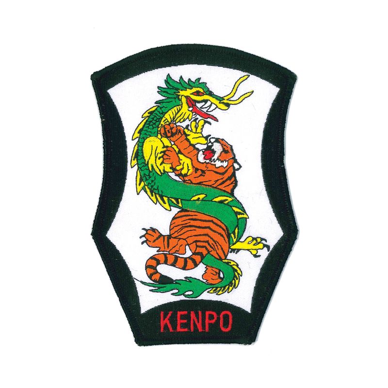 1174 Kenpo Tiger and Dragon Patch 6.75"H