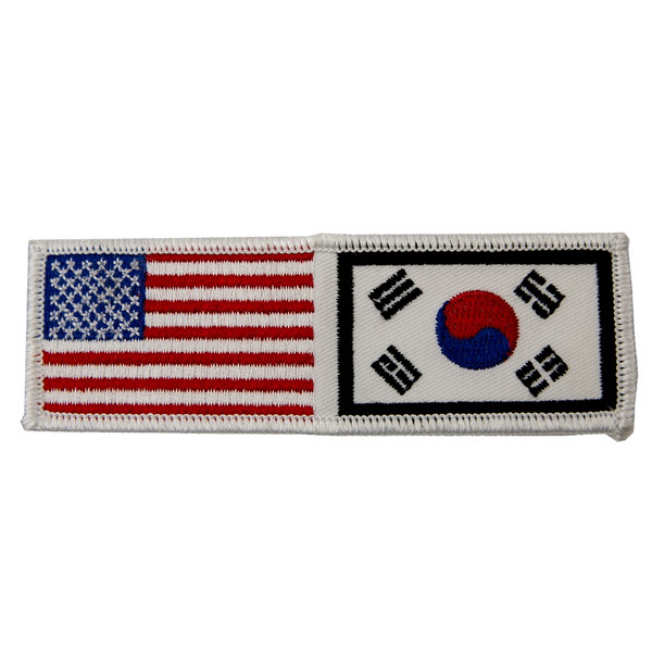 1182 USA and Korea Patch 4"W