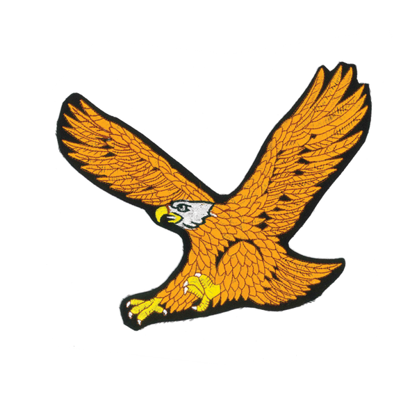 1231 Gold Eagle Patch 9"