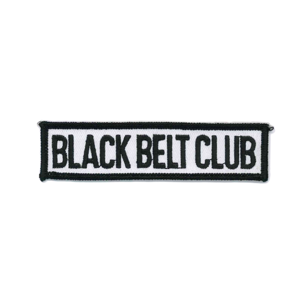 1263 Black Belt Club Patch 4"W