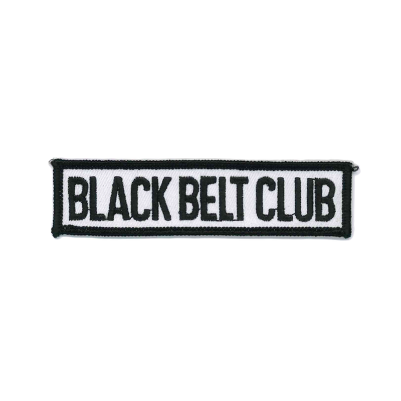 1263 Black Belt Club Patch 4"W