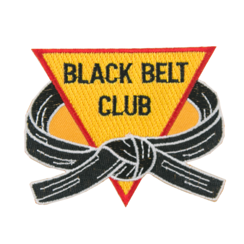 1316 Black Belt Club Patch 3.5"