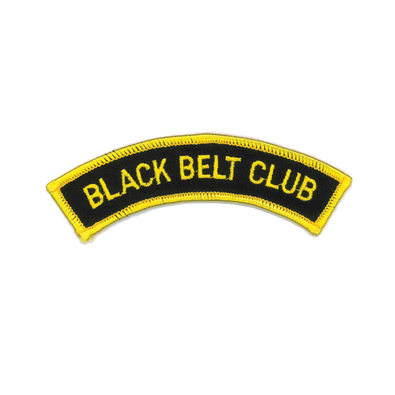 1355 Black Belt Club Patch 5"W