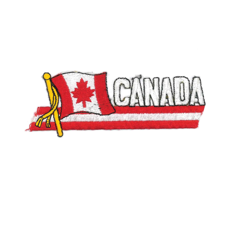 1408 Canada Flag Patch 4.5"W