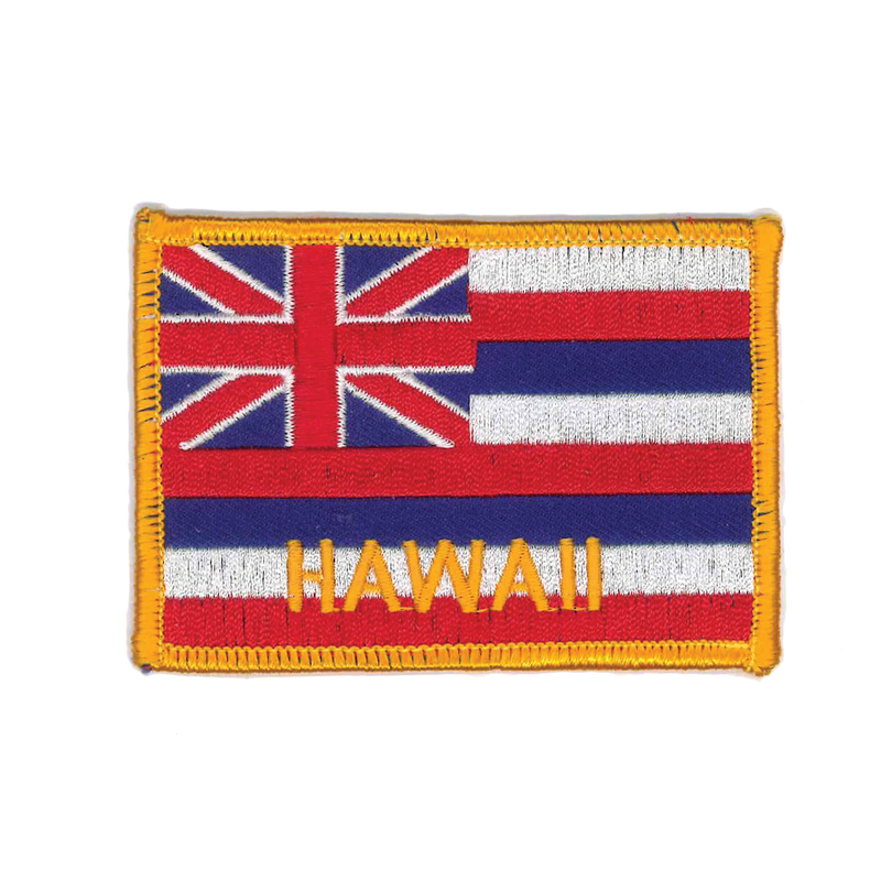 1444 Hawaii Flag Patch 3.5"W