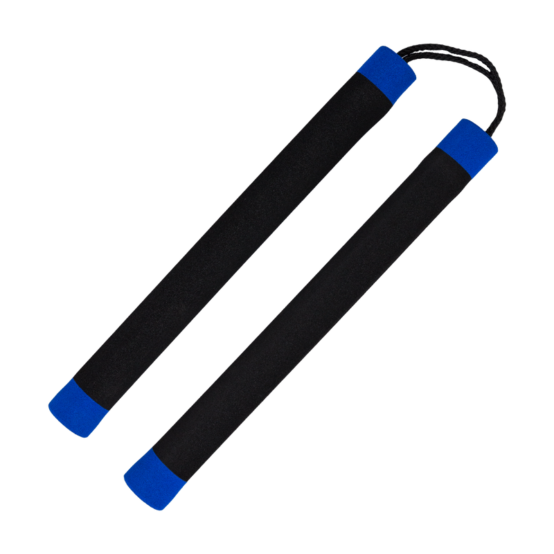 Blue Stripe Foam Nunchaku